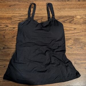 Kindred Bravely Black Nursing Cami with Adjustable Straps, Size L